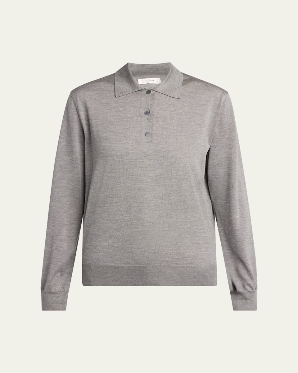 Lilienne Silk Polo Sweater